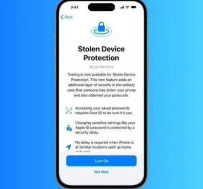 乌拉特前苹果授权维修店分享被盗设备保护功能开启方法 
