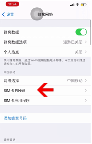 乌拉特前苹果14维修网分享如何给iPhone14的SIM卡设置密码 