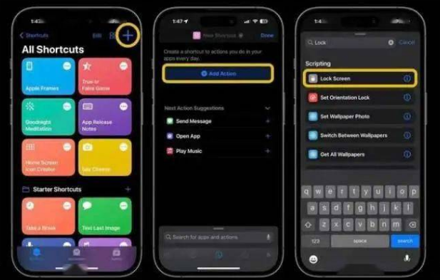 乌拉特前苹果14锁屏维修店分享iPhone14升级iOS16.4后如何创建锁屏快捷方式 