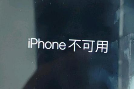 乌拉特前苹果服务网点分享锁屏界面显示“iPhone 不可用”如何解决 