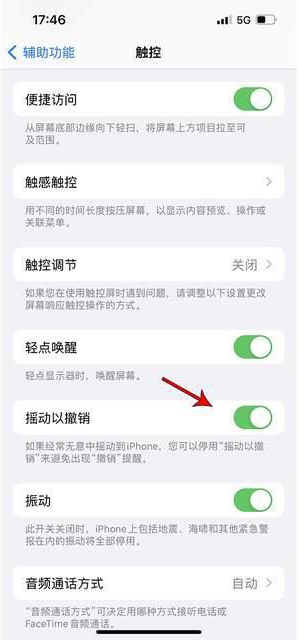 乌拉特前苹果手机维修分享iPhone手机如何设置摇一摇删除文字 